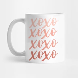 XOXO Pink and Red Gradient Mug